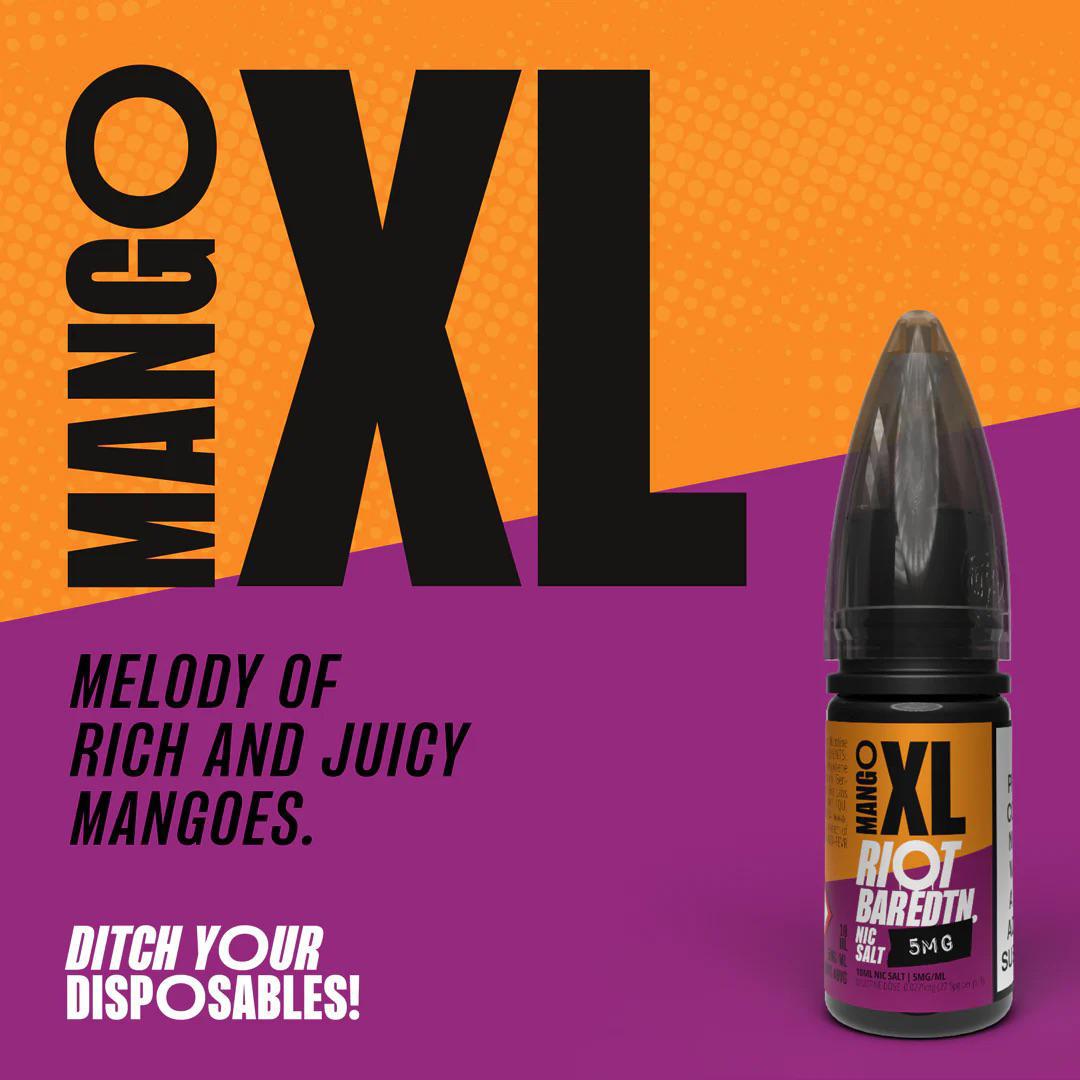 RIOT Bar EDTN - Mango XL 10ml E-Liquid - The British Vape Company